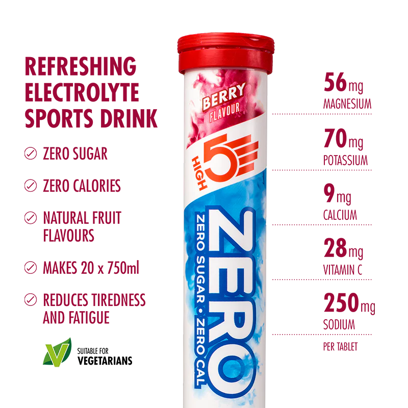 Zero Tablets HIGH5 ZERO Electrolyte Tablets | Hydration Tablets Enhanced with Vitam ...