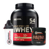 Optimum Nutrition Gold Standard 100% Whey 1.6kg + *FREE* Creatine 60 Serving Powder  + Buffalo Shaker