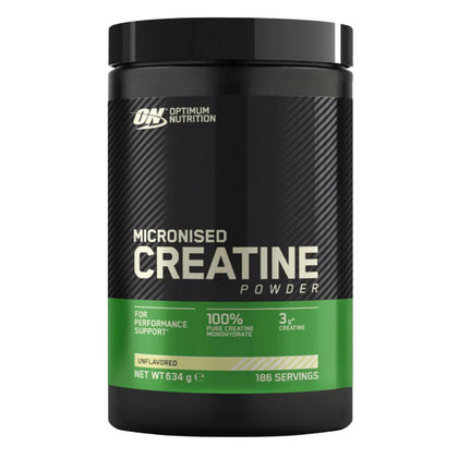 Optimum Nutrition Micronised Creatine Powder, Unflavoured Monohydrate Powder 186 Servings
